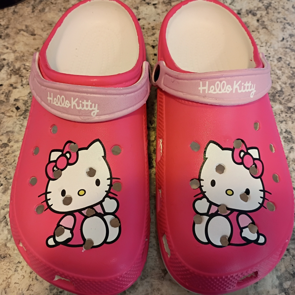 Hello Kitty Pink Kids Clog Slippers